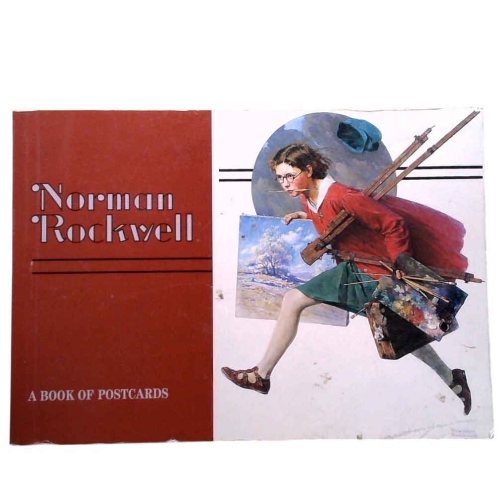 Norman Rockwell A Book of Postcards 30 Oversized Postcards Pomegranate Art Book